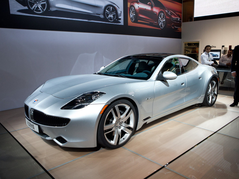 Chrome Fisker Karma